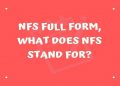 What Does NFS Mean?